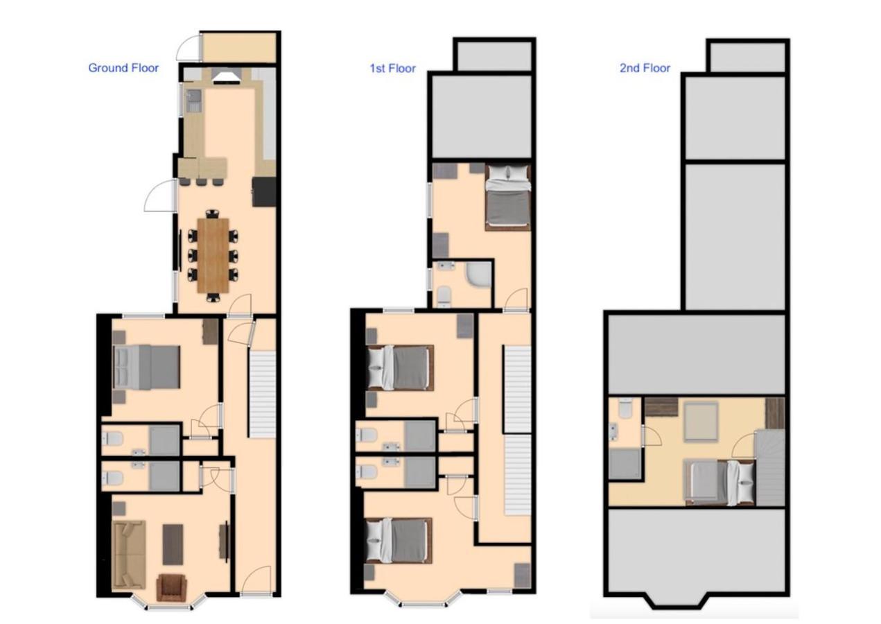 Central 5 Bedroom Townhouse Perfectly Located 2 Mins Walk From The Train Station Chester Exterior photo